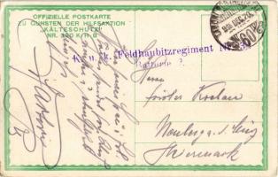 1916 Offizielle Postkarte zu gunsten der Hilfsaktion "Kälteschutz" Nr. 390. K.H.B. / WWI A...