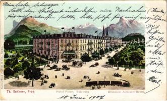 1907 Salzburg, Hotel Pitter (small tear)