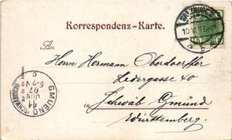 1907 Salzburg, Hotel Pitter (small tear)