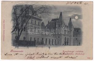 1899 (Vorläufer) Temesvár, Timisoara; Józsefvárosi indóház, vasútállomás. Edgar Schmidt / Josefstädter Bahnhof / railway station in Iosefin (fl)