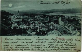 1898 (Vorläufer) Trencsén, Trencín; látkép. Gansel Lipót kiadása / general view (EM)