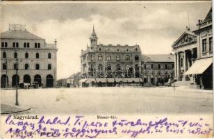 1905 Nagyvárad, Oradea; Bémer tér, színház. Helyfi László kiadása / square, theatre (EK)