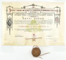 1935 Közgazdász diploma. függő viaszpecséttel
