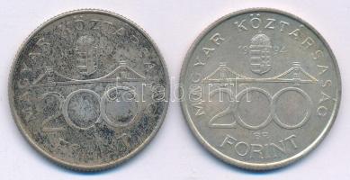 1994. 200Ft Ag "Deák" (2x) T:XF patina Adamo F13.1