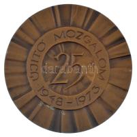 Fekete Géza (Dezső) (1939-2021) 1973. "25 éves az Újító Mozgalom 1948-1973." bronz emlékér...