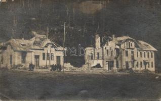 Military WWI, destroyed building, photo (EK)