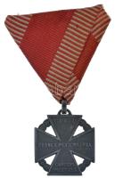1916. "Károly-csapatkereszt" Zn kitüntetés eredeti mellszalagon T:AU / Hungary 1916. "Charles Troop Cross" Zn decoration with original ribbon C:AU NMK 295.