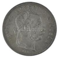 1869GYF 1Ft Ag "Ferenc József / Angyalos címer" T:XF Adamo M15