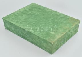 6 darab aranyozott kehely, váza, készlet, díszobozban 26 cm