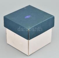 Cseh kristály kínáló. Irisbus gravírozással. Eredeti dobozában, hibátlan jelzett 7 cm