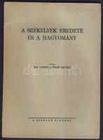 1939 Ács Albert - Fülöp Kálmán: A székelyek eredete és a hagyomány, a szerzők kiadása, Bányai és Várkonyi nyomda
