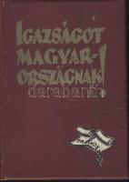 Apponyi Albert - Berzeviczy Albert-...stb.: Igazságot Magyarországnak! A trianoni békeszerződés következményeinek ismertetése és bírálata. Bp., 1928. Magy. Külügyi T. 402 old. 2 nagyméretű kihajtható, színes, rajzos térkép melléklettel. Kiadói, festett, aranyozott, egészvászon kötésben.