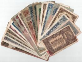 20db-os, főleg Pengő bankjegyből álló tétel, közte 1930. 20P + 1945. 50P T:F,VG