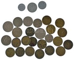 28db-os vegyes csehszlovák korona érmetétel T:vegyes 28pcs of mixed czechoslovakian korun coin lot C:mixed