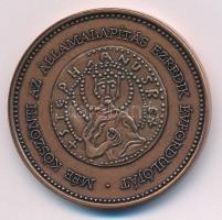 2000. MÉE köszönti az Államalapítás ezredik évfordulóját kétoldalas bronz naptárérem (42,5mm) T:AU