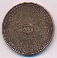 2000. "MÉE köszönti az Államalapítás ezredik évfordulóját" kétoldalas bronz naptárérem (42...