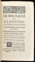 Le spectacle de la nature, ou entretiens sur les particularites de l'histoire naturelle, qui on...