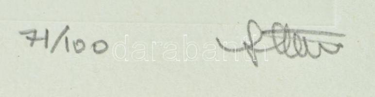 Stettner Béla (1928-1984): Aktok, 1982. Színes rézkarc, merített papír, jelzett, 71/100 számozással,...