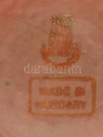 Zsolnay váza, eozinmázas keménycserép, apró karcolásokkal és korának megfelelő máz repedésekkel, jel...