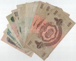 1944. 1P + 2P + 5P + 10P + 20P + 50P (3db) + 100P (3db) "A Vöröshadsereg Parancsnoksága" T...