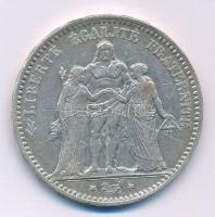 Franciaország 1875A 5Fr Ag, normál verdejel T:XF,VF karc
France 1875A 5 Francs Ag, normal mintmark ...