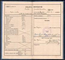 cca 1930-40 10 db okmány, többségében iskolai bizonyítvány és egy fényképes személyazonossági igazol...