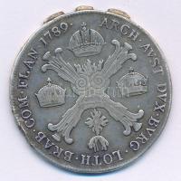 Osztrák Németalföld 1789A 1/2 Koronatallér Ag "II. József" T:F ph., fny. Austrian Netherla...