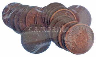 1926-1939. 1f bronz (10db) + 2f bronz (10db) T:XF-F
Adamo P1, P2