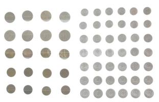 1970-1991. 10f-20Ft (összesen 62db, műanyag berakólapokon) T:vegyes