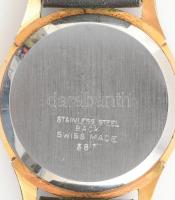 cca 1966 FC. Internazionale Milano Antimagnetic, svájci karóra, bőr szíjjal, karcos plexivel, de hib...