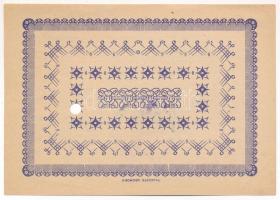 Kaposvár 1945. 50P "Pénztári utalvány" tinta aláírással, bélyegzéssel, lyukasztással érvén...