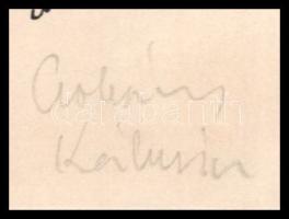 Csohány Kámán (1925-1980):. Asszonyság. tus, papír, jelzett, megjelent Obersovszky Gyula:Játékos ist...