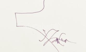 Szász Endre (1926-2003) Női és férfi portré. Tus, papír, jelzettek 31x22 cm