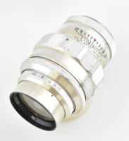 Jupiter-11 4/135 szovjet gyártmányú objektív, sapkával, tokban, sorozatszám: 5912443