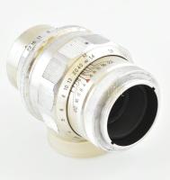 Jupiter-11 4/135 szovjet gyártmányú objektív, sapkával, tokban, sorozatszám: 5912443