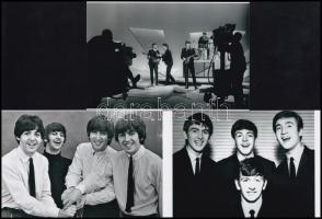 cca 1970 előtt készült felvételek a Beatles együttesről, a néhai Lapkiadó Vállalat központi fotólaborjának archívumából 5 db modern nagyítás, 10x15 cm és 15x10 cm