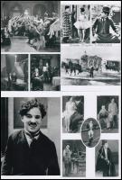 cca 1929 Charlie Chaplin: Cirkusz című filmjéből jelenetek, + hozzáadva egy portrét a színész-rendezőről, 5 db modern nagyítás Pánczél György (1920-?) filmtörténész hagyatékából, 21x15 cm és 15x10 cm