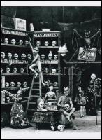 cca 1920 A Sátán pokoli konyhája és a bűnös kárhozottak koponyatára, 2 db modern nagyítás egy lilipu...