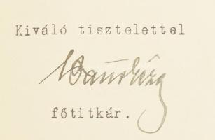 1932-1948 Sárdy Brutus (1892-1970) festőművész, restaurátor részére szóló, 5 db, képzőművészetileg é...