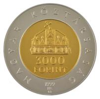 1999. 3000Ft Ag "Az államalapítás 1000. évfordulója" kapszulában T:BU Hungary 1999. 3000 F...