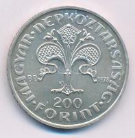 1978. 200Ft Ag "Első magyar aranyforint" kapszulában T:BU Adamo EM56