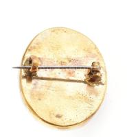 Kámea. Antik, olasz, vezúvi lávából faragott. 1820-1860 között. 28x24 mm, minimális lepattanással. b...