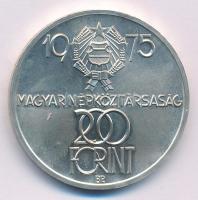 1975. 200Ft Ag "Felszabadulás" kapszulában T:BU patina Adamo EM46