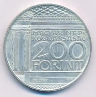1977. 200Ft Ag "Nemzeti Múzeum" T:BU patina Adamo EM55