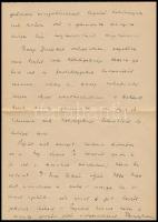 1948 Dr. Oszoly Kálmán jogász saját kézzel írt levele Sárdy Brutus (1892-1970) festőművész, restaurá...