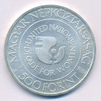 1984. 500Ft Ag "Nők évtizede" kapszulában T:BU patina Adamo EM77