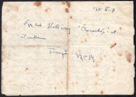 1942-1967 4 db Sárdy Brutus (1892-1970) festőművész, restaurátor részére szóló levél, restaurálással...