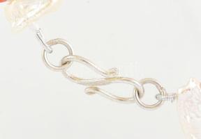 Korall és gyöngy nyaklánc 50 cm, 39 g