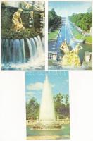 Szentpétervár - 15 db modern képeslap tokban / Saint Petersburg (Leningrad), The Fountains of Petrod...