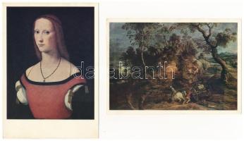 Szentpétervár, Hermitage Múzeum - 11 db modern képeslap tokban / Saint Petersburg (Leningrad), The H...